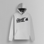 GHOST® CORE LOGO HOODIE | HEATHER WHITE
