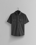 GHOST® CORE SHORT SLEEVE BUTTON DOWN | HEATHER BLACK