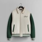 GHOST® CORE VARSITY JACKET | FOREST/NATURAL