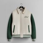 GHOST® CORE VARSITY JACKET | FOREST/NATURAL