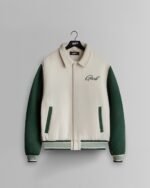 GHOST® CORE VARSITY JACKET | FOREST/NATURAL