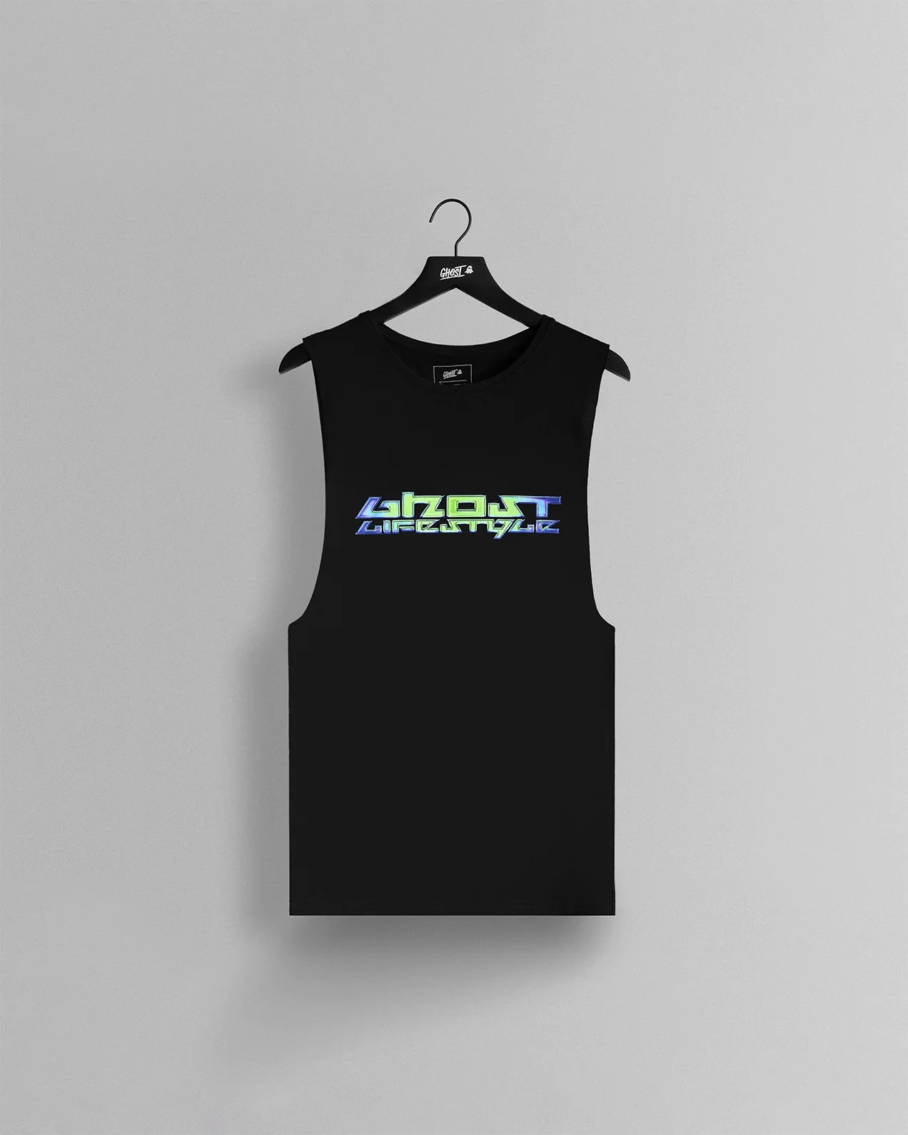 DarkMatterAlienSleevelessTeeFront.png GHOST® DARK MATTER SLEEVELESS TEE | ALIEN - Image 1