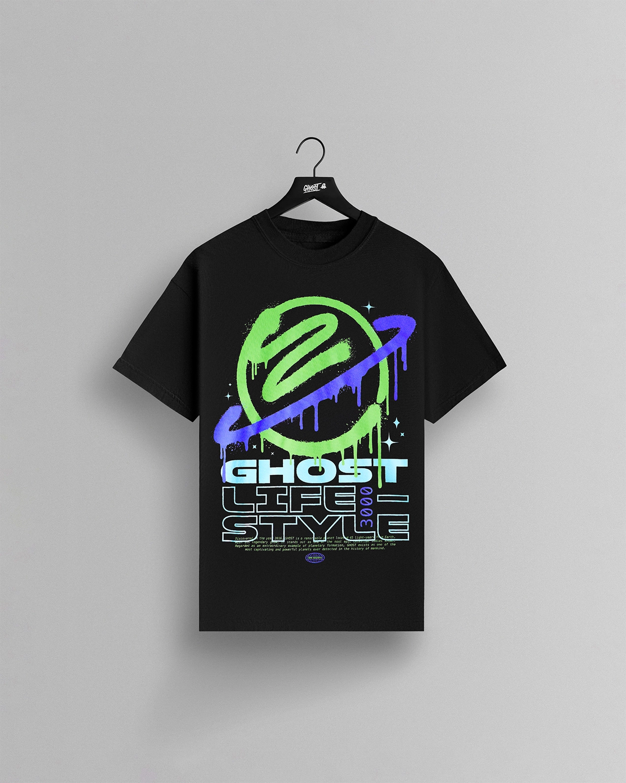 DarkMatterNebulaTeeFront-2.png GHOST® DARK MATTER TEE | NEBULA - Image 1