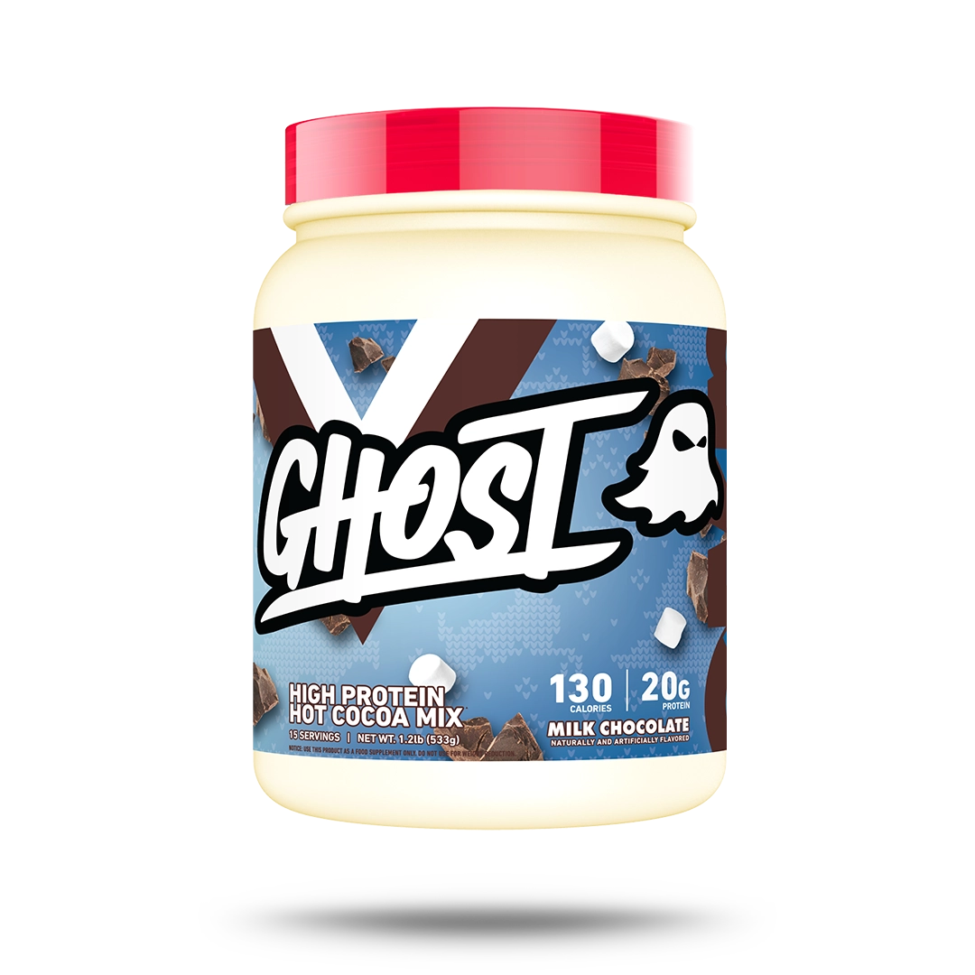 HighProteinHotCocoaMilkChocolate.png GHOST® HIGH PROTEIN HOT COCOA | MILK CHOCOLATE - Image 1