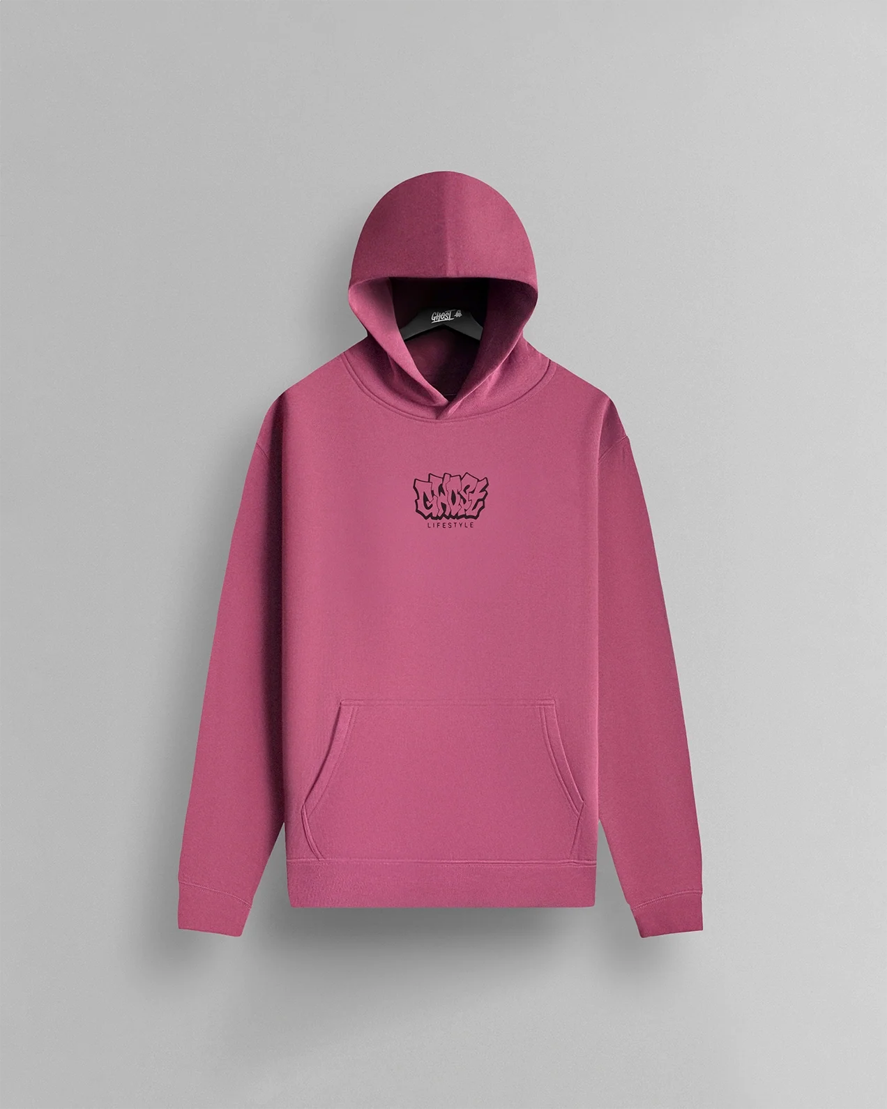 InThePitHoodiePinkFront.png GHOST® IN THE PIT HOODIE | PINK - Image 1