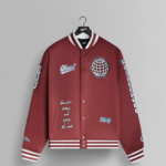 GHOST® CHAMPS VINTAGE BOMBER JACKET | MAROON