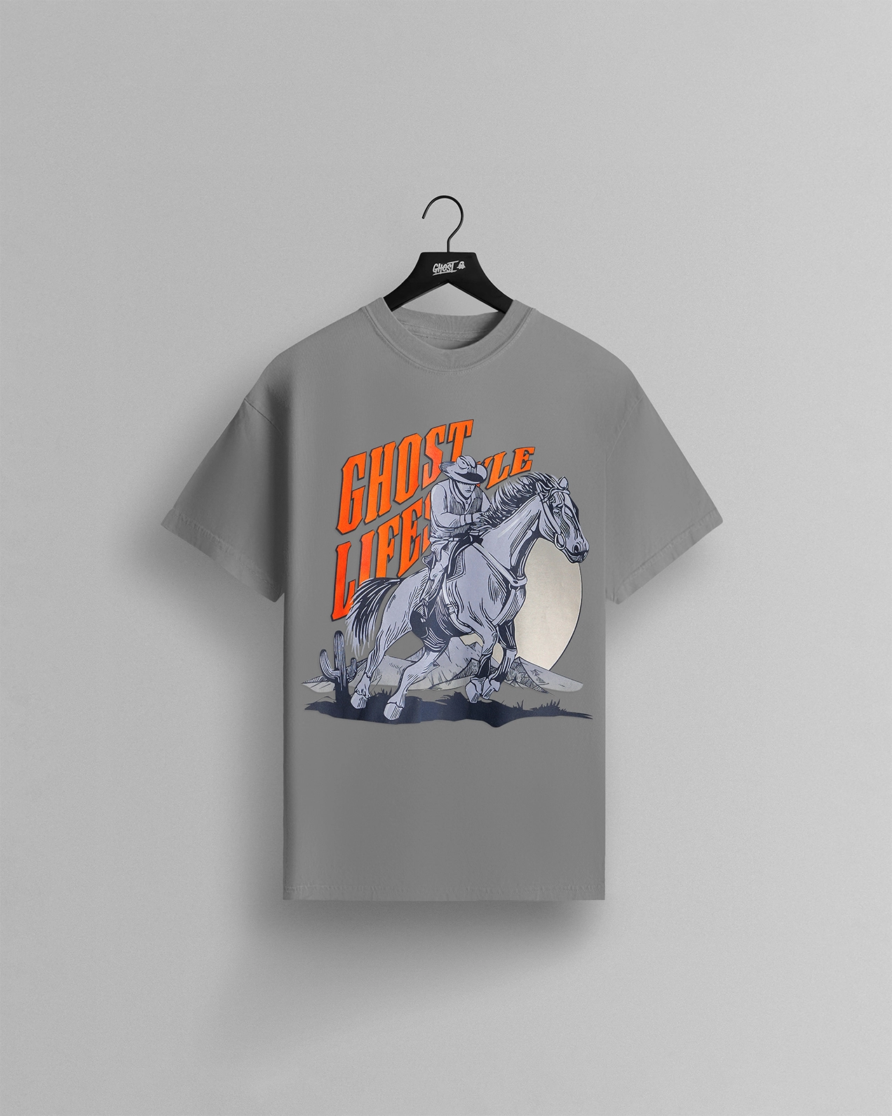 RideorDieTeeGreyFront-2.png GHOST® RIDE OR DIE TEE | GREY - Image 1
