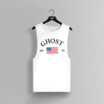 GHOST® USA SLEEVELESS TEE | WHITE