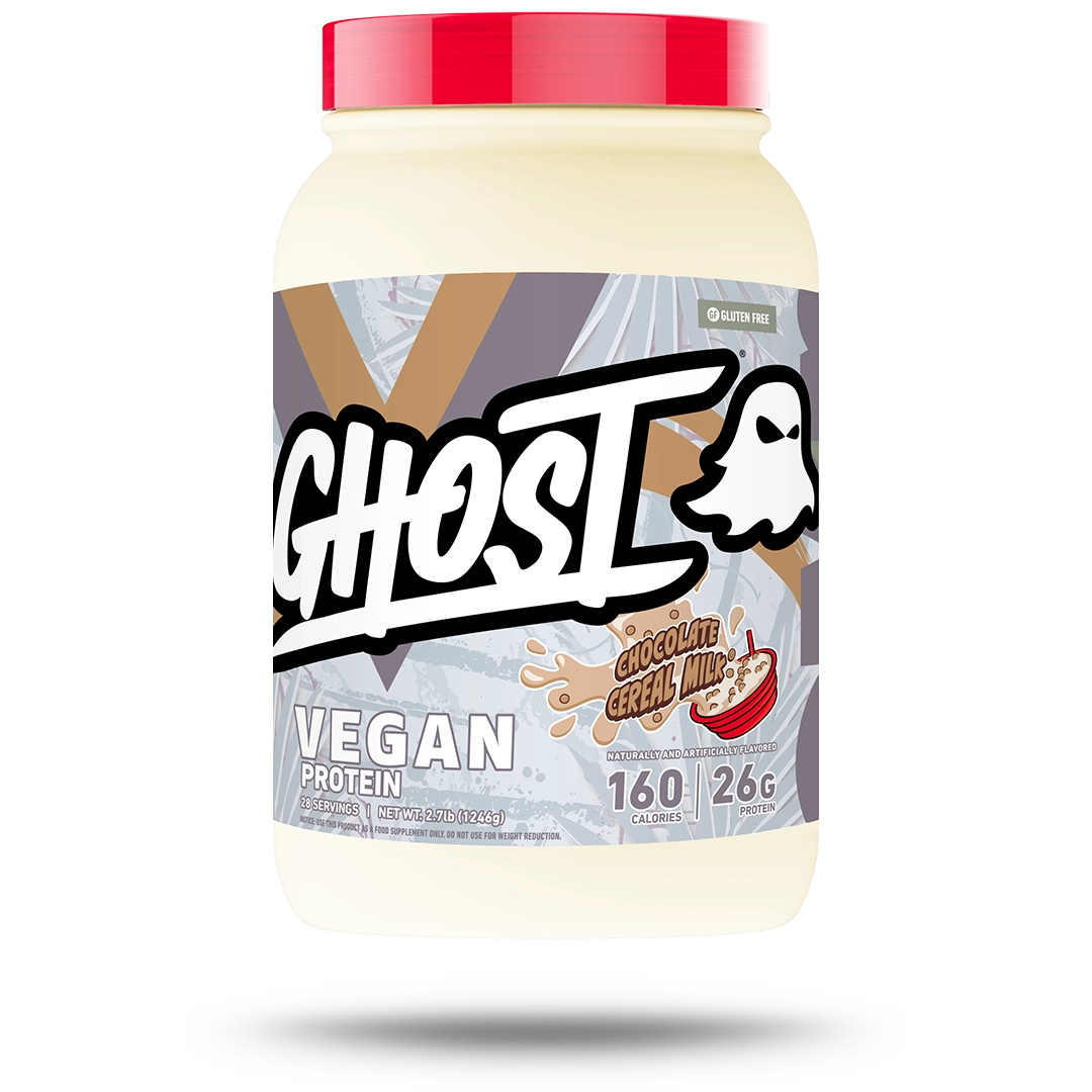 VeganV2ChocolateCerealMilkFront.png GHOST® VEGAN V2 | CHOCOLATE CEREAL MILK® - Image 1
